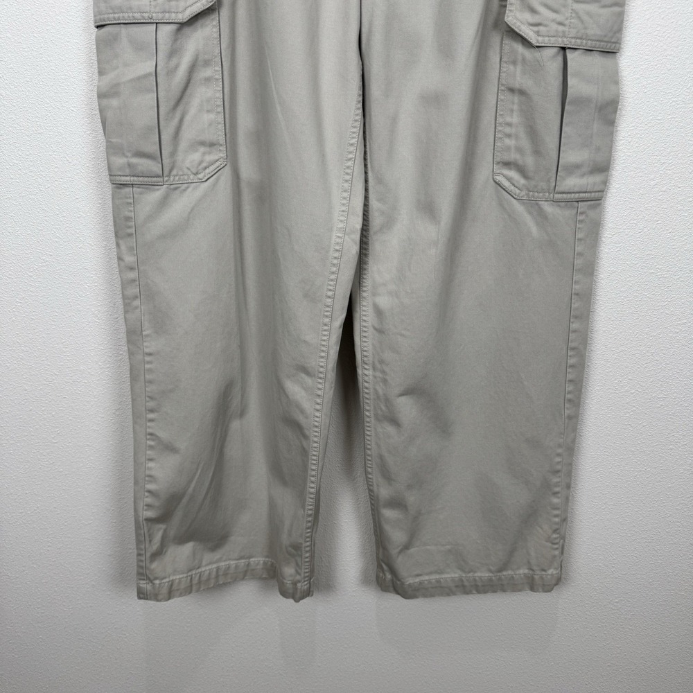 Vintage Y2K GAP Pants Mens 38x30 Beige Khaki Cargo Loose Baggy Wide Skate 2000s - Picture 3 of 16